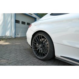 Накладки сплиттеры боковые на задний бампер на Mercedes C W205 Coupe 63 AMG